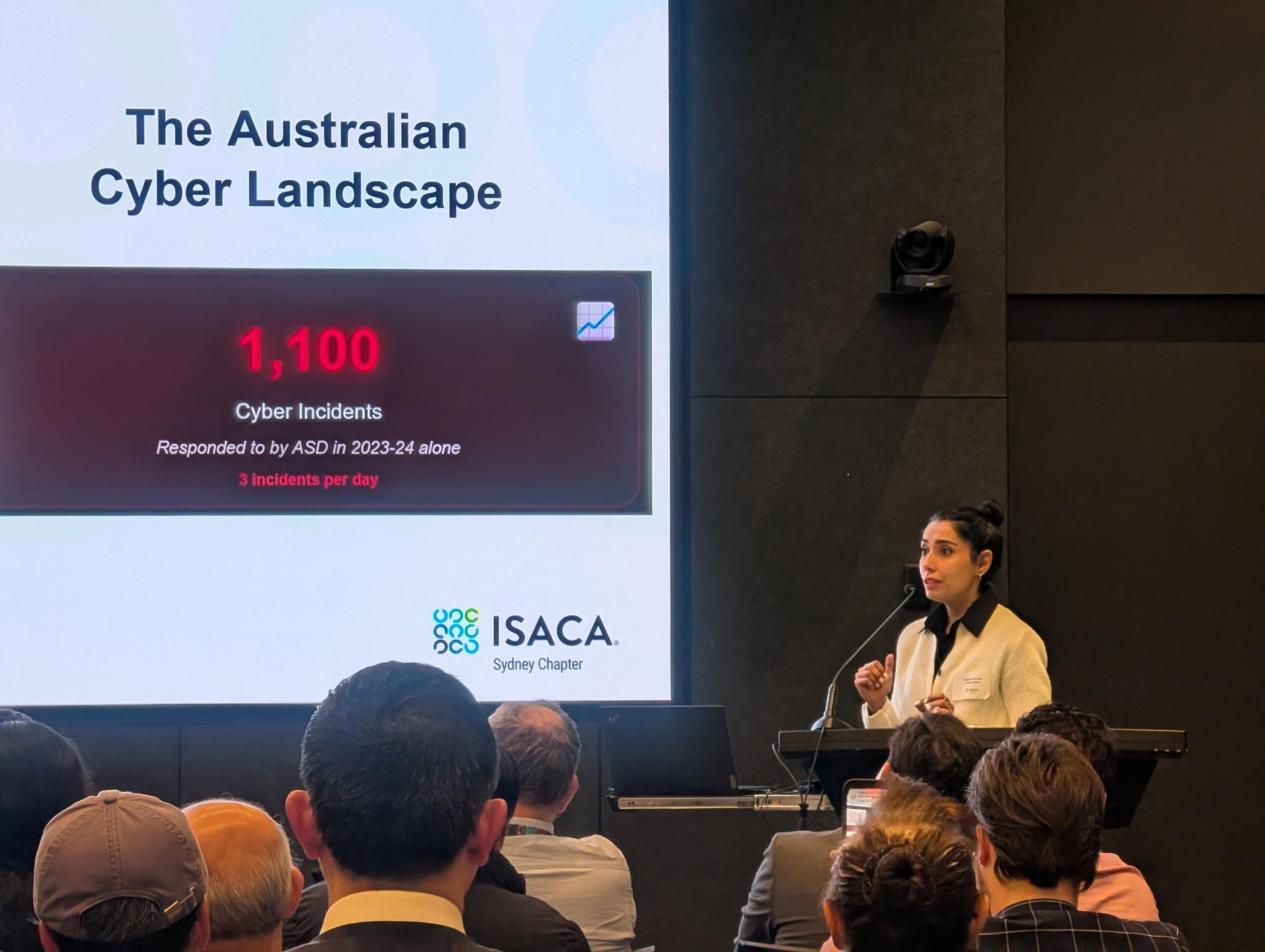 Maryam Shoraka at the ISACA Sydney Chapter June 2025